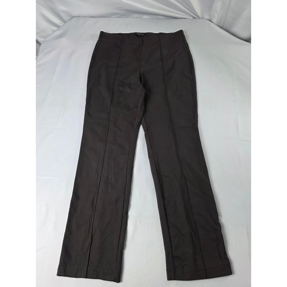 Banana Republic Sloan Skinny Pants Brown Pintuck Seam Pull On Trousers Large